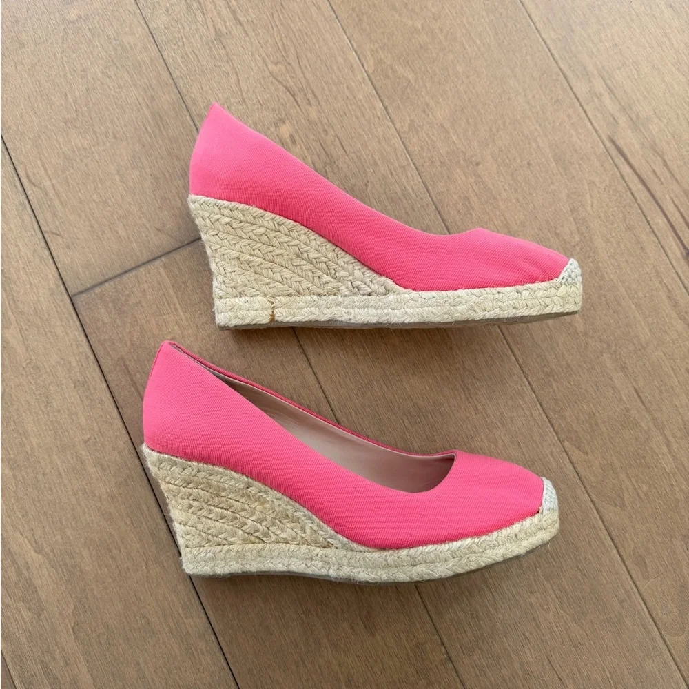 J. Crew Coral Wedge Espadrilles - Picture 2 of 7